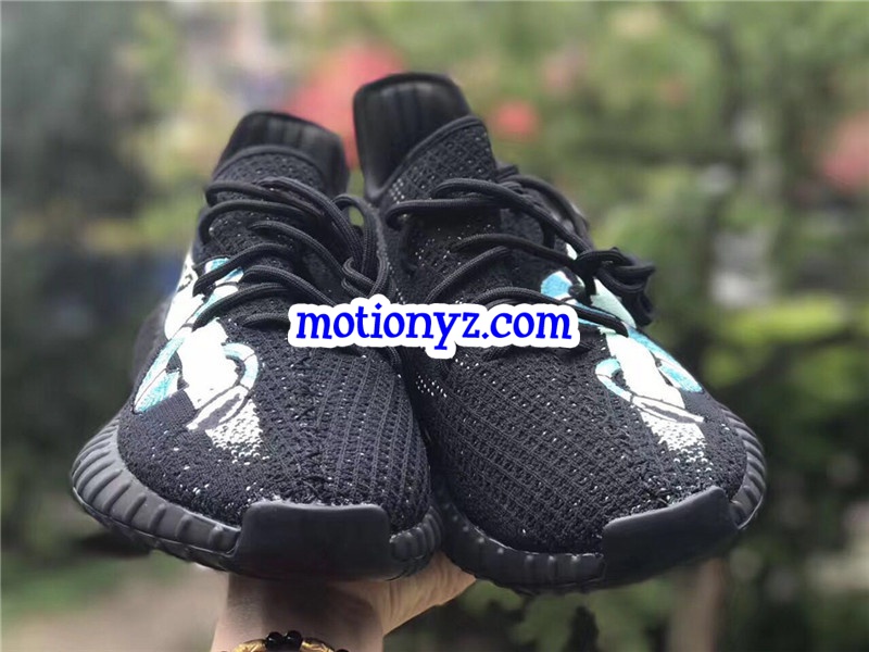 Yeezy Boost 350 V2 Snake Black Tiffiany Blue